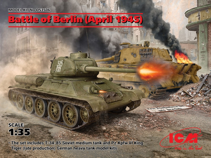 ICM 1:35 Battle Of Berlin (April 1945) (T-34