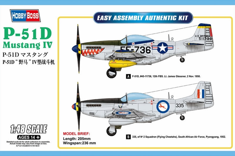 Hobbyboss 1:48 P-51D Mustang Iv Fighter