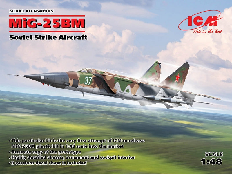 ICM 1:48 Mig-25 Bm Svt. Strike Aircraft