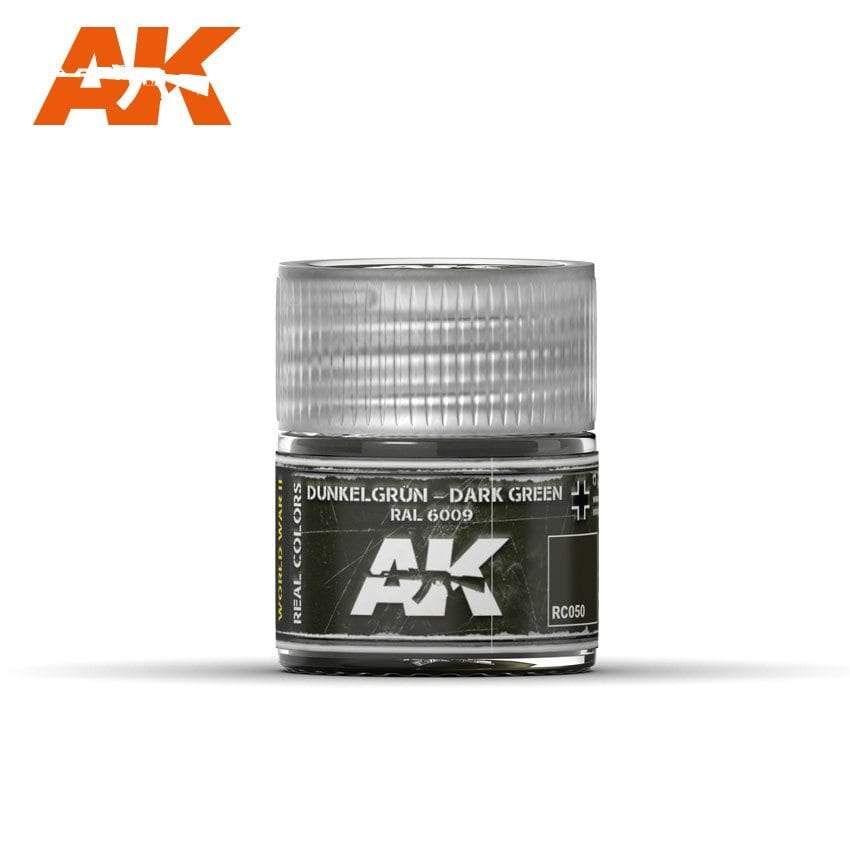 AK Interactive Real Colours Dunkelgrün-Dark Green RAL 6009 10ml