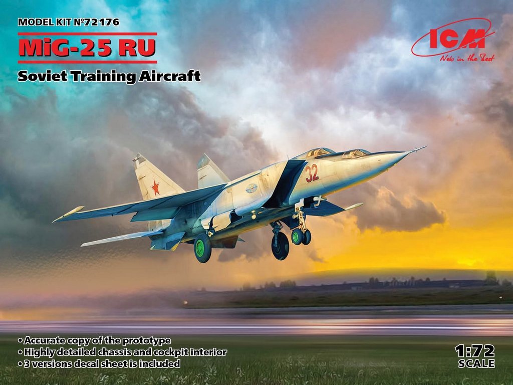 ICM 1:72 Mig-25 Ru Soviet Training Aircraft