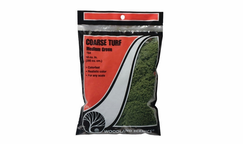 Woodland Scenics Medium Green Coarse Turf (Bag)