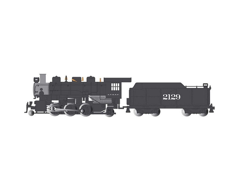 Bachmann Santa Fe #2129 Prairie 2-6-2 Loco & Tender, N Scale