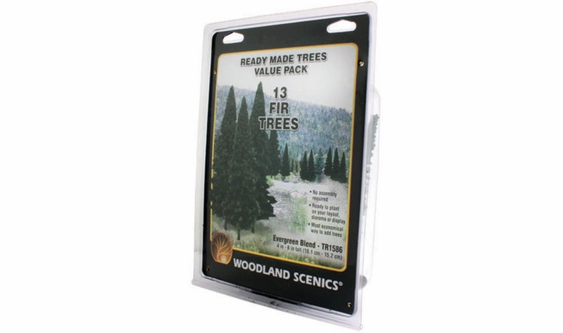 Woodland Scenics 4In - 6Inrm Real Evergreen Bl 13/Pk *