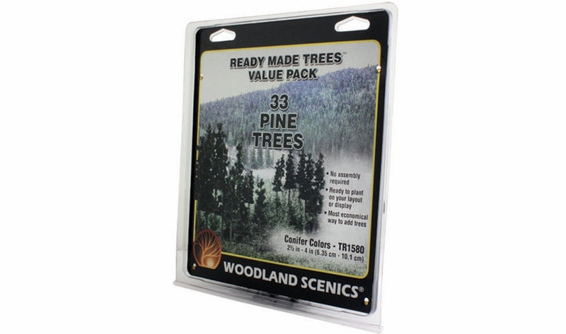 Woodland Scenics 2 1/2In - 4In Rm Real Pine 33/Pk *