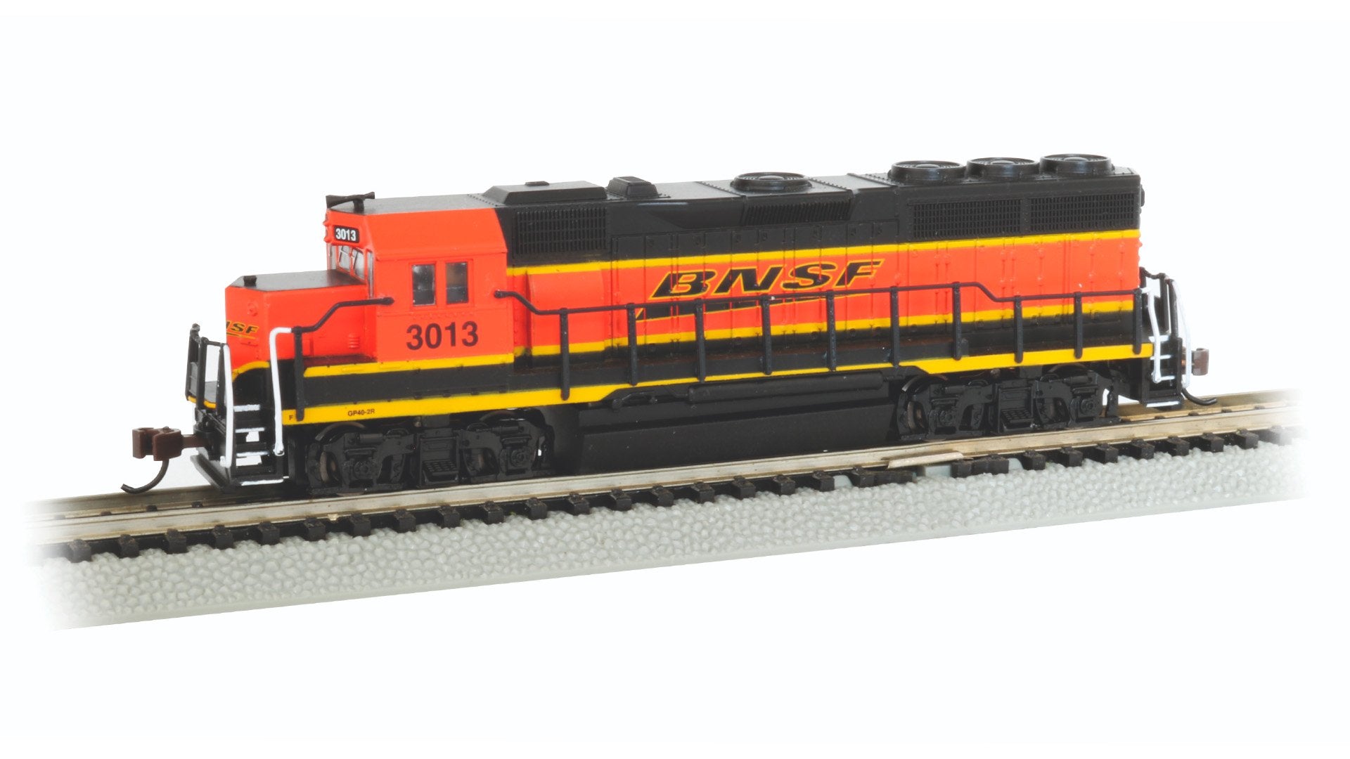 Bachmann BNSF #3013 EMD GP40 Diesel Locow/DCC/Sound, N Scale