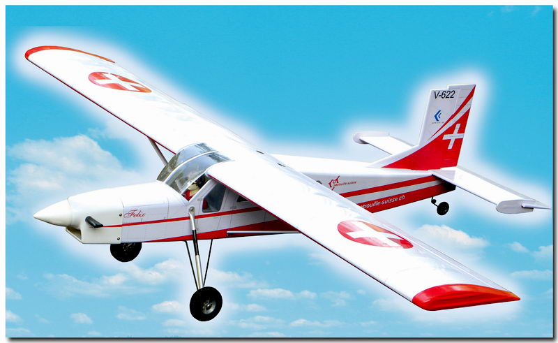 VQ Models Pilatus PC6 46/62 Swiss Version RBBM40 EP 1580mm WS, 5 Ch RC