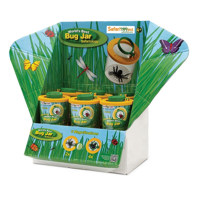 Safari Ltd Pop Display - World's Best Bug Jar 12 Pc