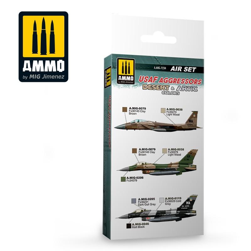 Ammo USAF Aggressors. Desert & Artic Colour Set