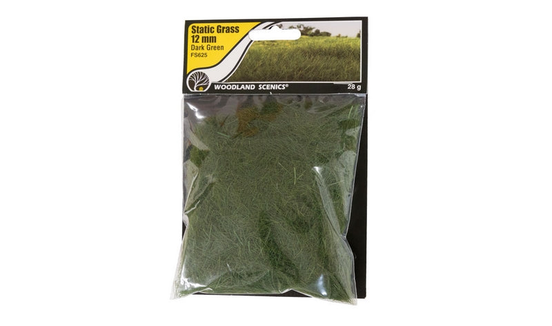 Woodland Scenics 12mm Static Grass DarkGreen