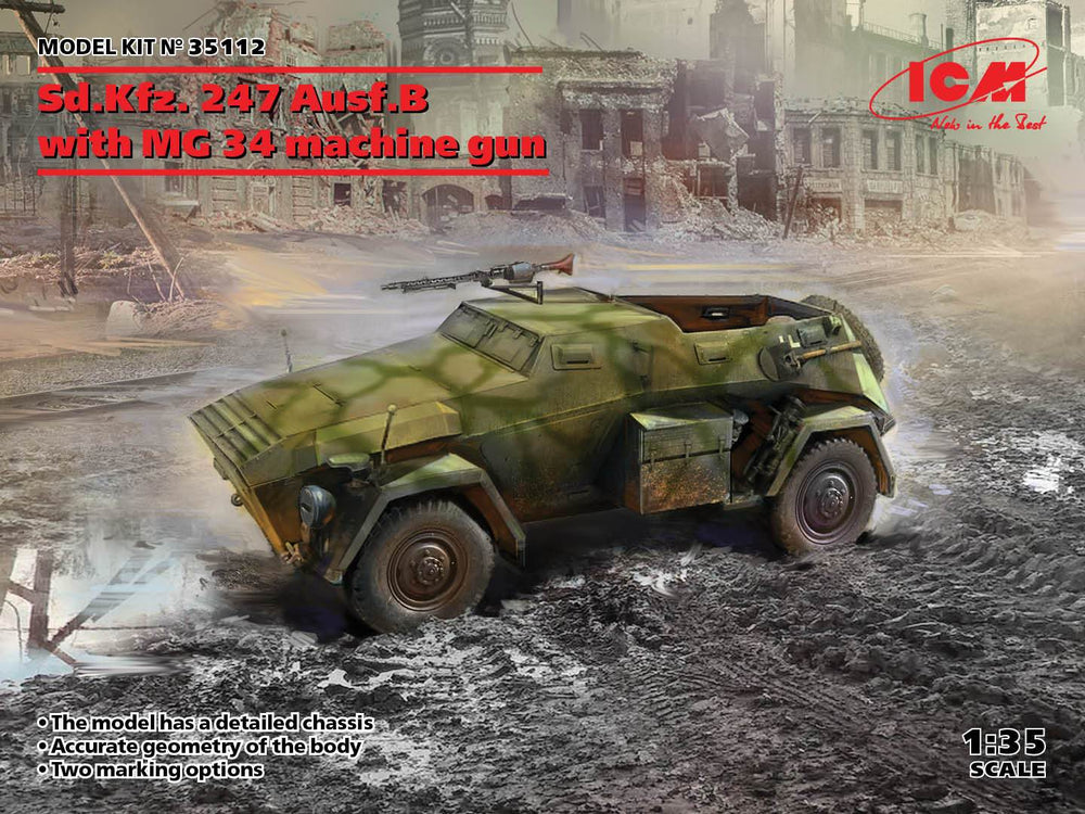 ICM 1:35 Sd Kfz 247 Ausf B with Gun