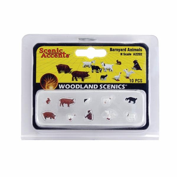 Woodland Scenics N Barnyard Animals