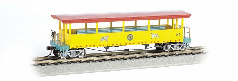 Bachmann Ringling Bros & Barnum & BaileyOpen Excursion Car w/seats. HO