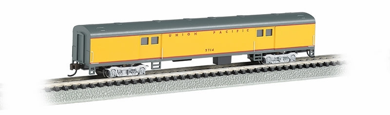 Bachmann Union Pacific 72ft Smooth SideBaggage Car. N Scale