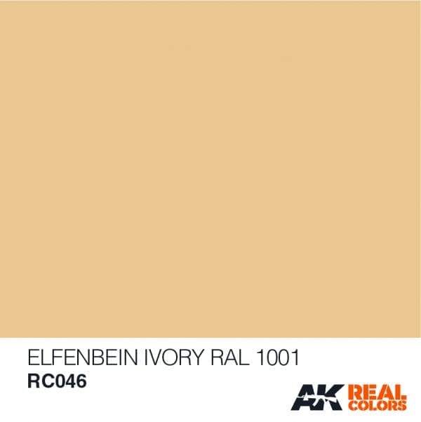 AK Interactive Real Colours Elfenbein-Ivory RAL 1001 (Interior) 10ml