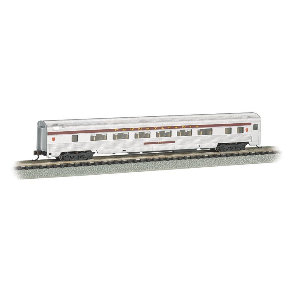 Bachmann, PRR #1572 85ft Fluted Side Coach, Lit Int. N Scale