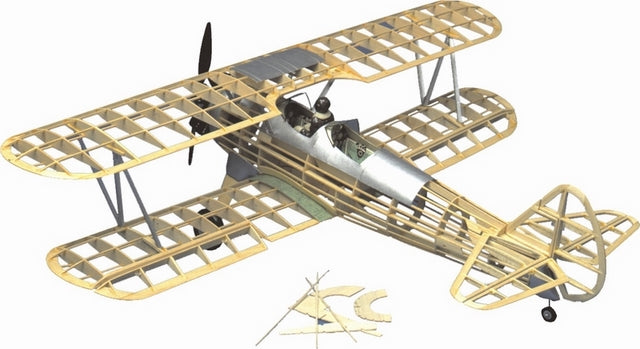 Guillows Stearman Pt-17 Detailed Balsa Model Kit, 711mm WS