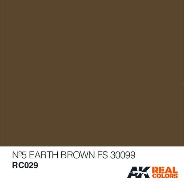 AK Interactive Real Colours Nº5 Earth Brown  FS 30099  10ml