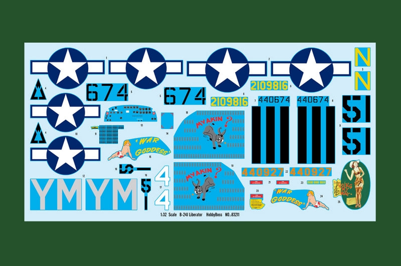 Hobbyboss 1:32 Us B-24J Liberator