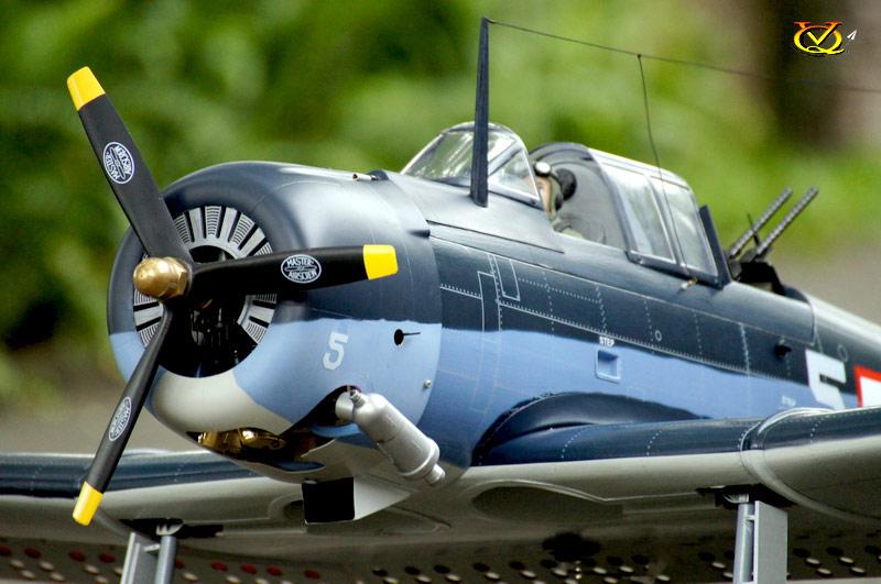 VQ Models SBD-5 Dauntless w/Flaps 46-62/EP, 1540mm WS, 8Ch RC