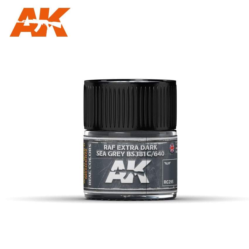 AK Interactive Real Colours RAF Extra Dark Sea Grey Bs381C/640 - 10ml