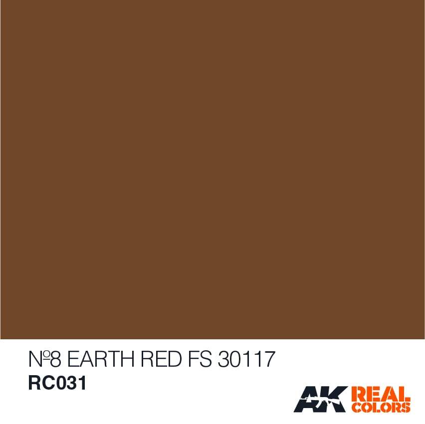 AK Interactive Real Colours Nº8 Earth Red FS 30117 10ml