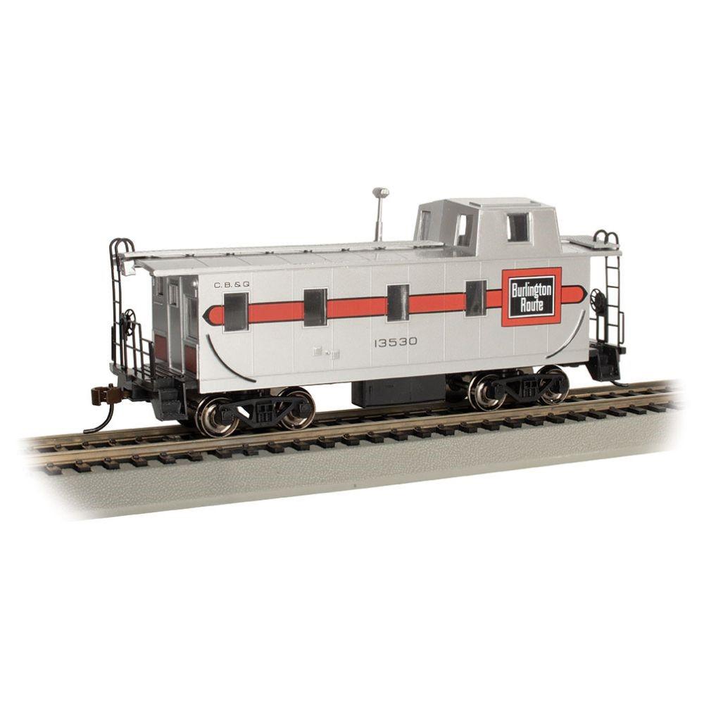 Bachmann, Streamlined Caboose w/Offset Cupola, Burlington #13530, HO