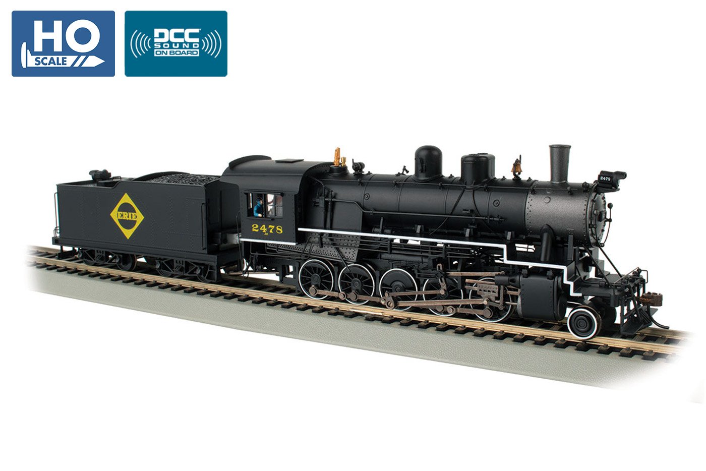 Bachmann Erie #2478 Baldwin 2-10-0 Russian Decapod w/DCC/Sound,  HO