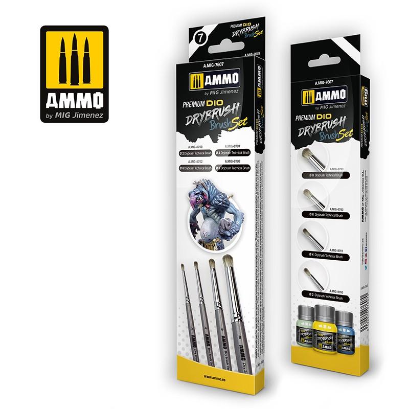 Ammo Premium Dio Drybrush Set 4Pack5ml