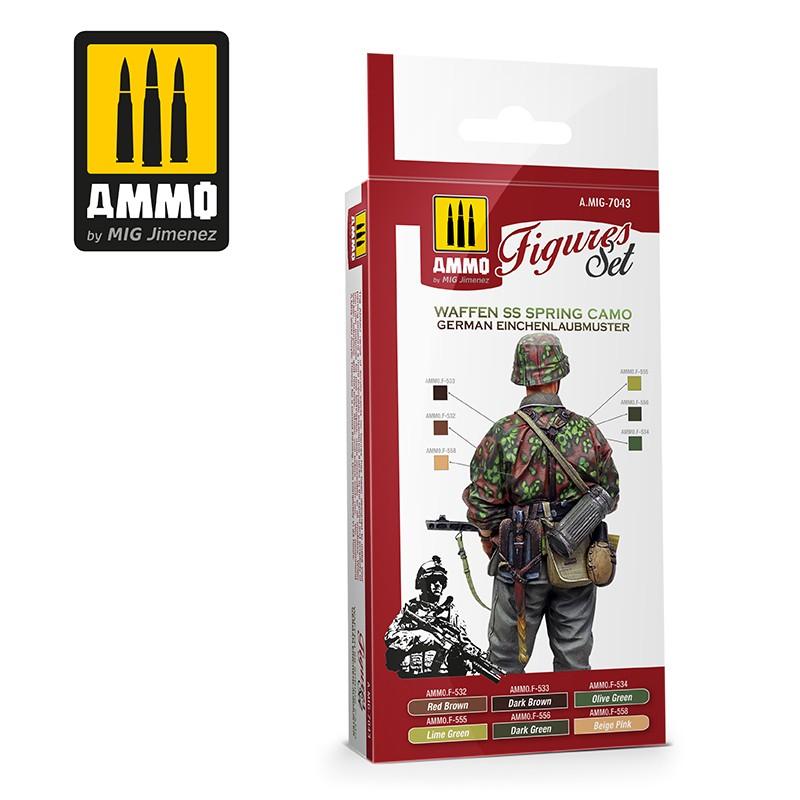 Ammo Waffen SS Spring Camo. German Figures Set