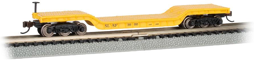 Bachmann, Frisco #3900 Centre DepressedFlat Car w/No Load, N Scale