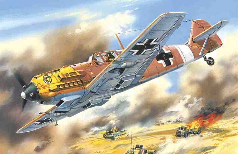 ICM 1:72 Messerschmitt Bf 109E-7/Trop WWII German Fighter