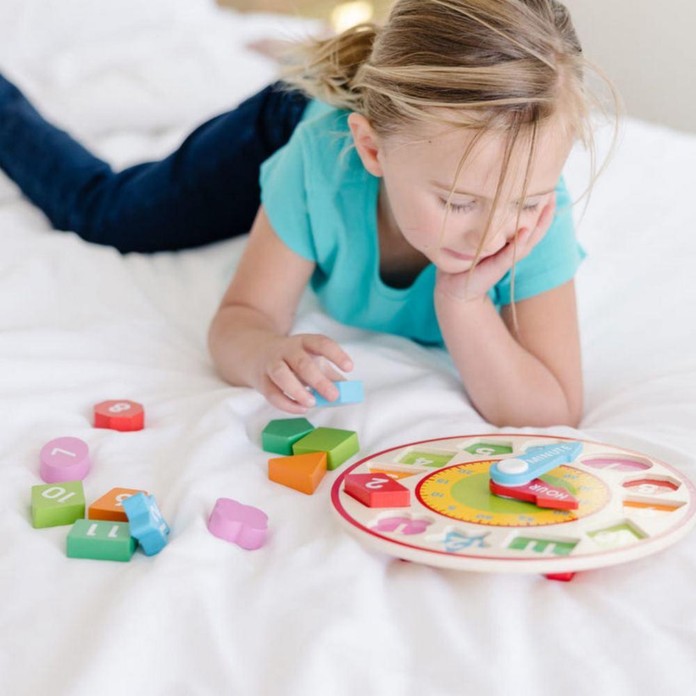 Melissa and Doug Wooden Shape Sorting Clock