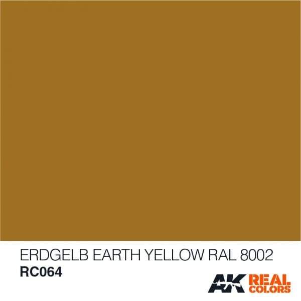 AK Interactive Real Colours Erdgelb-Earth Yellow RAL 8002  10ml