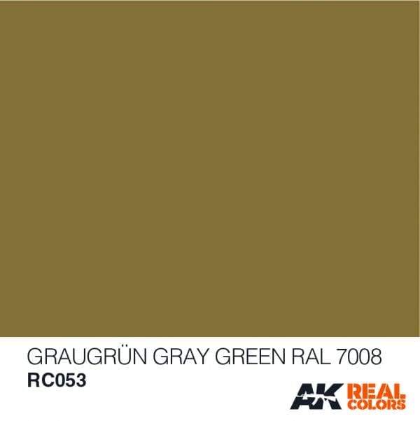 AK Interactive Real Colours Graugrün-Gray Green RAL 7008 10ml