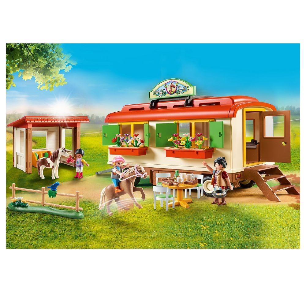 Playmobil Pony Shelter with Mobile Home