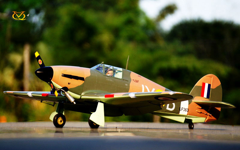 VQ Models Hawker Hurricane 60/100 or EPBattle of Britain Vers. 1610mm