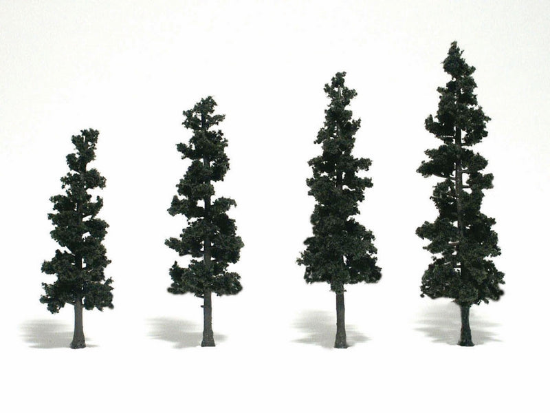 Woodland Scenics 4In - 6In Rm Real Pine4/Pk *