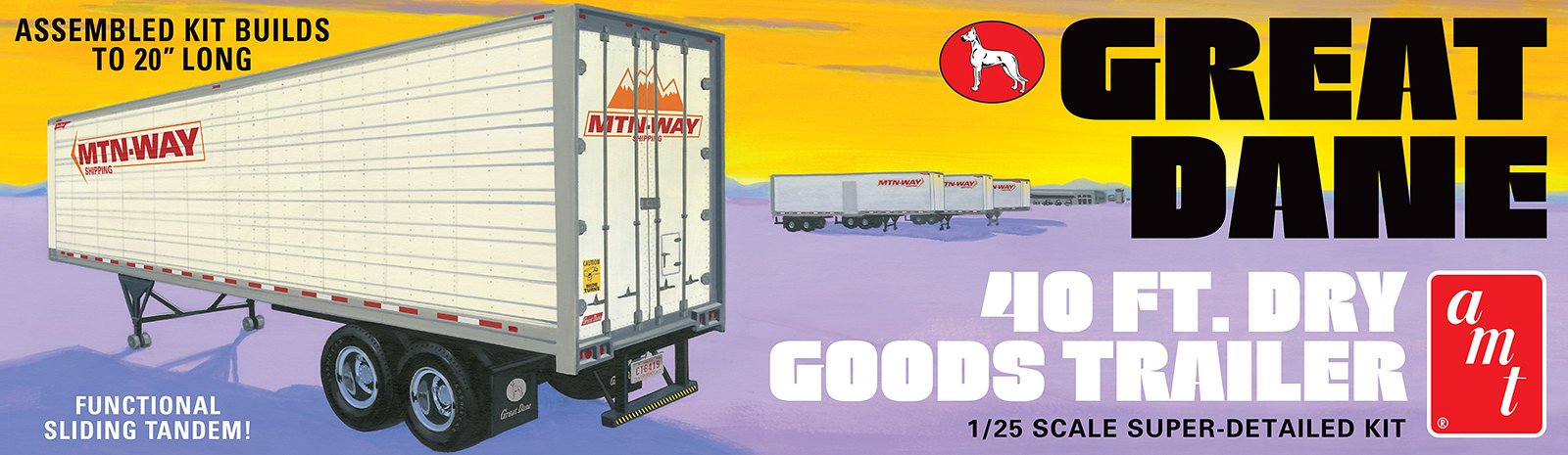 AMT 1:25 Great Dane Dry Goods Semi Trailer