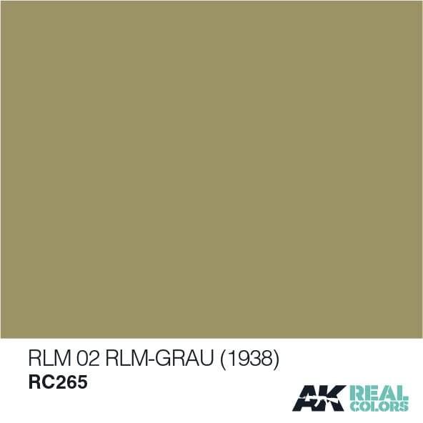 AK Interactive Real Colours RLM 02 RLM-Grau (1938)