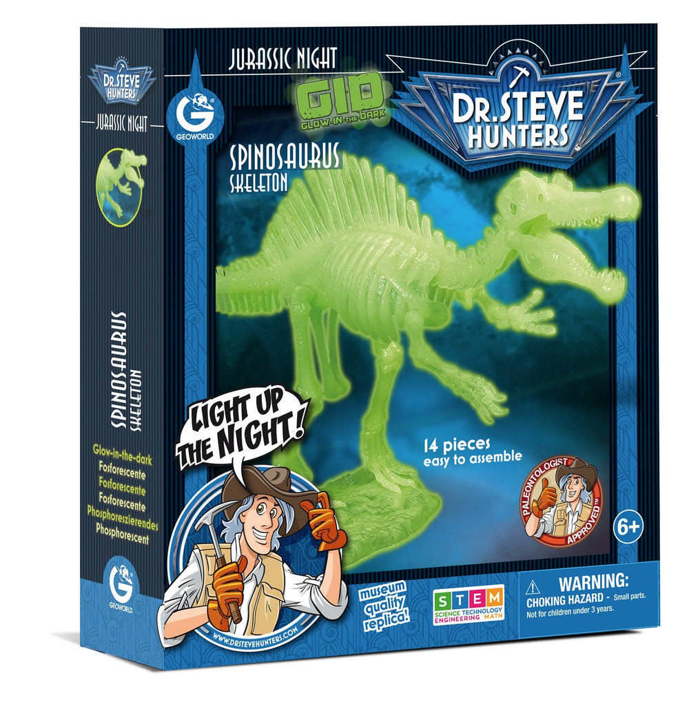 Dr S. Hunters Jurassic Night Glow-In-The-Dark Spinosaurus