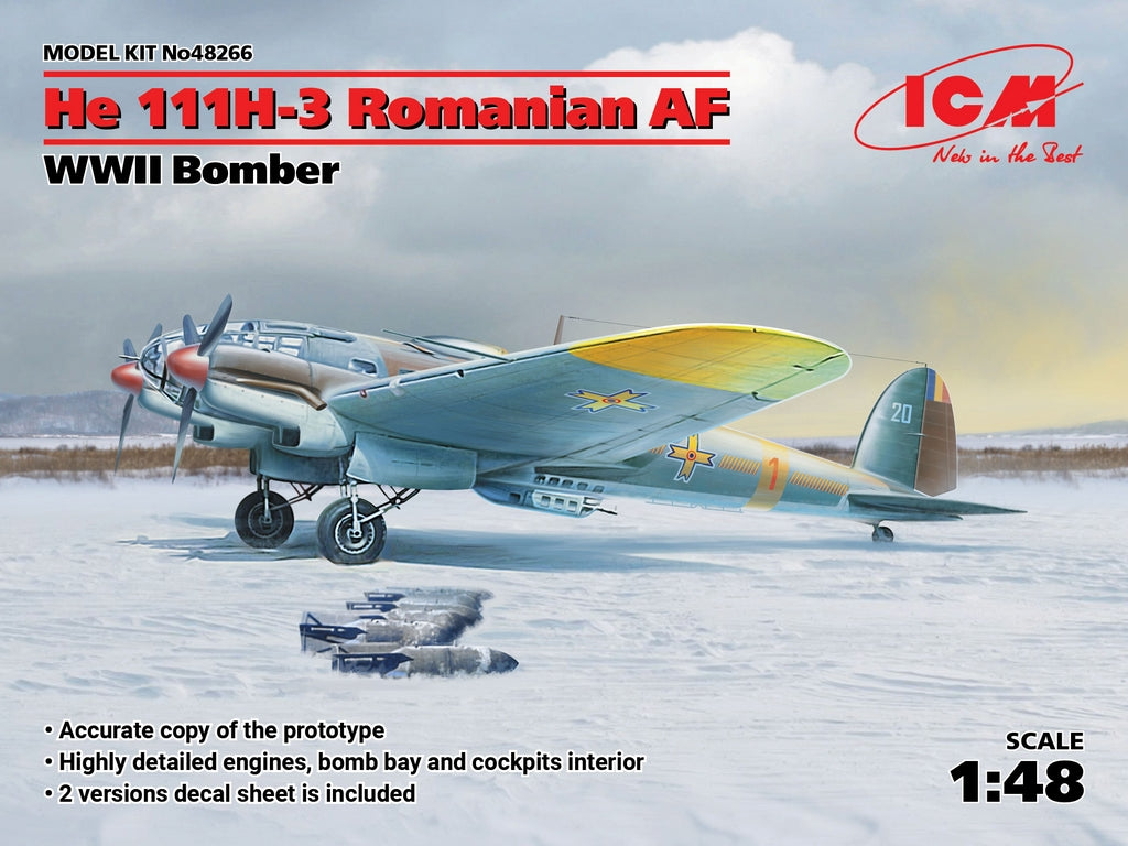 ICM 1:48 He 111H-3 Romanian AF WWII Bomber