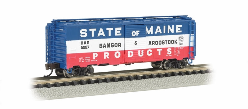 Bachmann ARR Bangor & Aroostook State ofMaine Prod. 40ft Steel BoxcarN