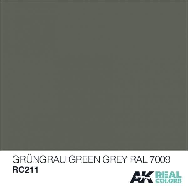 AK Interactive Real Colours Grüngrau-Green Grey RAL 7009 (Modern) 10ml