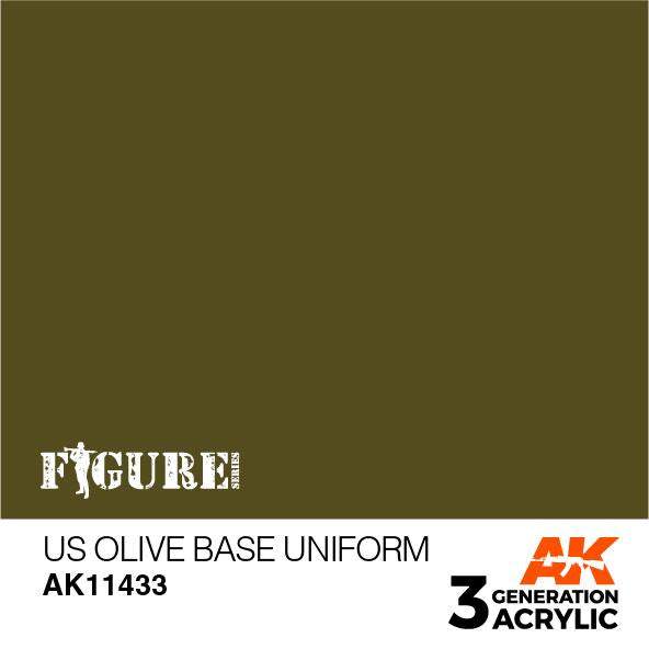 AK Interactive Acrylic US Olive Base Uniform