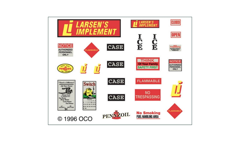 Woodland Scenics Olsen Feeds/Larsen'S Implement *