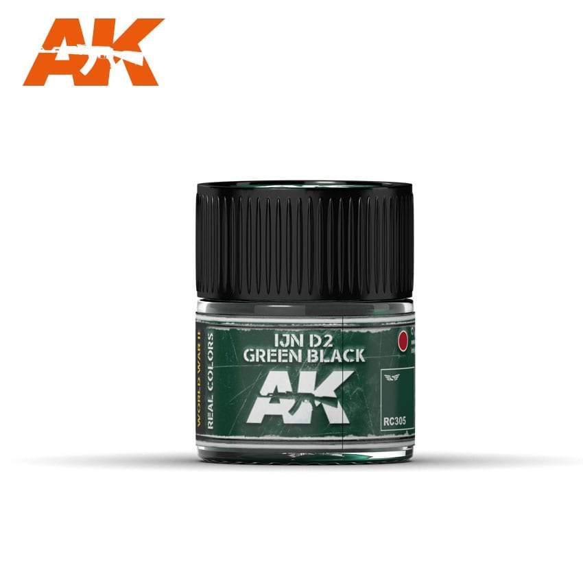 AK Interactive Real Colours Ijn D2 GreenBlack 10ml