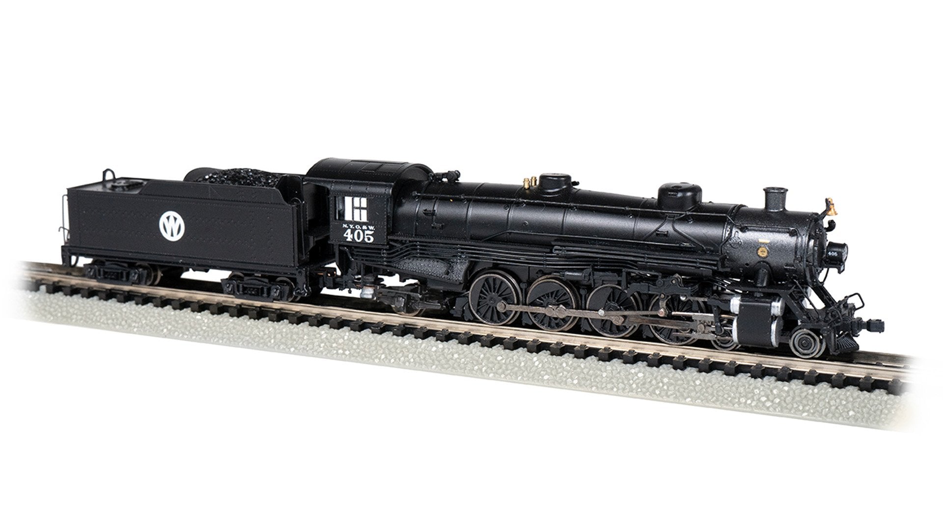 Bachmann NY Ontario & Western #405 4-8-2Light Mountain Loco w/DCC. N