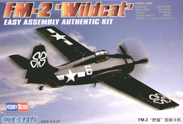 Hobbyboss 1:72 Fm-2 Wildcat