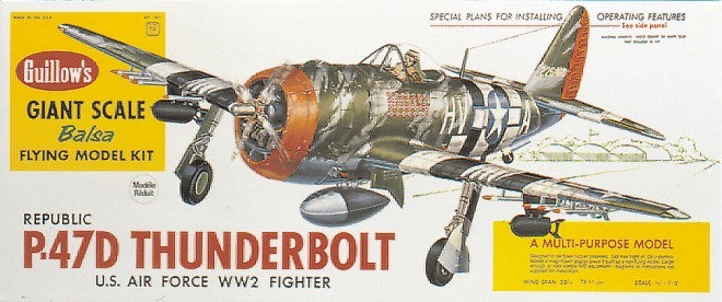 Guillows Republic P-47D Thunderbolt 1:16, Balsa Model Kit 768mm WS